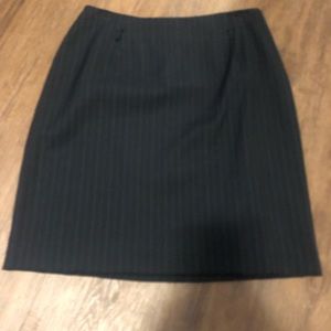 Black pin stripe skirt